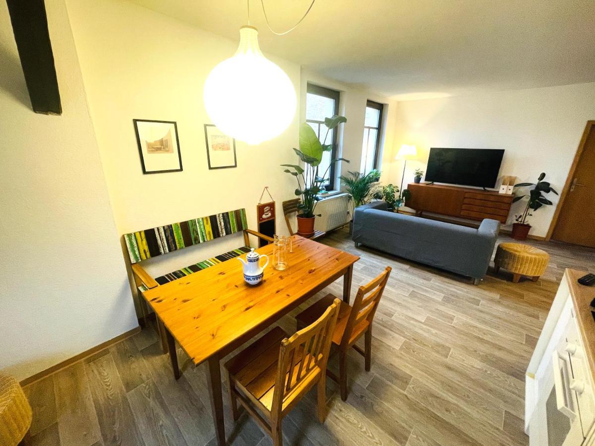 P6 - Familienwohnung Am Park Und Saale Halle  Exterior foto